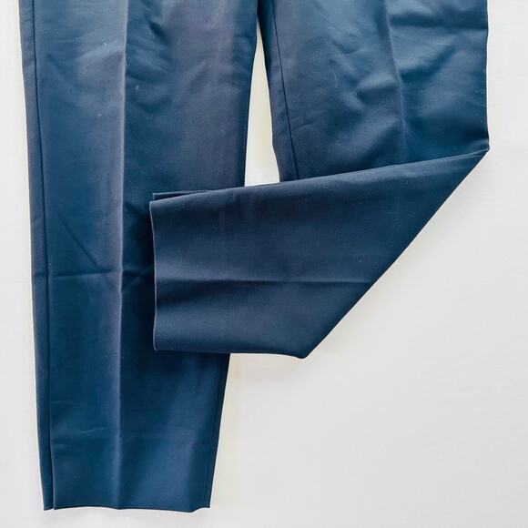 Maison Common Mid-Rise Slim-Leg Ankle Navy Cotton-Blend Pants Size 42 US 12 - Picture 8 of 11